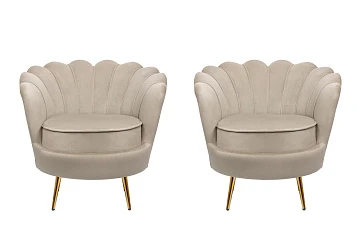 заказать Комплект кресел ракушка Pearl Taupe