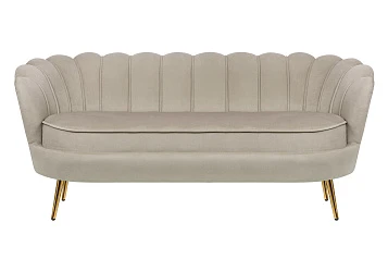 Диван ракушка для гостиниц Pearl Triple Taupe в интерьере