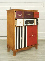 красивый Вертикальный комод Gouache Birch (2 ящика) арт G20016ETG/1