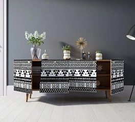 Комод "Berber" удлиненный принт 19 арт BB11/Print_19