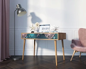 фото Стол рабочий "Berber" малый принт 32 арт BB32/Print_32