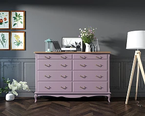 красивые Комод Leontina Lavanda на восемь ящиков арт ST9316/2L в интернет-магазине