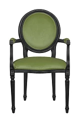 Мягкий стул с подлокотниками Delo Kora Arm Green