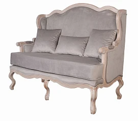 Двухместный дизайнерский диван Brody Double grey в интернет-магазине