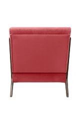 купить красивые Низкое кресло с деревянными подлокотниками Mody Karmin красное в интернет-магазине