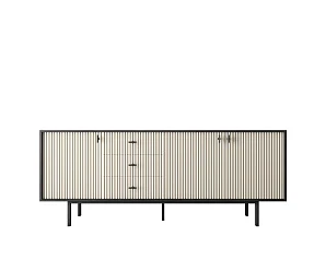 Комод с тремя дверками и тремя ящиками "Emerson" арт EM07/milky/L на заказ