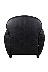 красивые Кресло кожаное широкое Flog черное на заказ