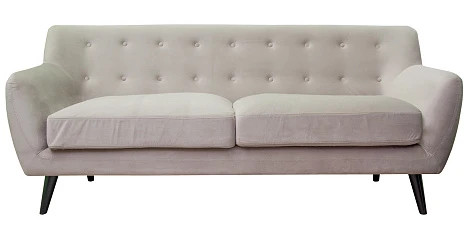 фото Диван с мягкими подлокотниками Albert 3 цвет бежевый в интерьере