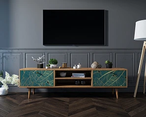 купить Комод "Berber" с нишей низкий под TV арт BB49/Print_41