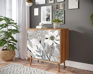 фото Комод "Berber" пять ящиков 50 принт арт BB36/Print_50