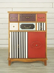 красивый Вертикальный комод Gouache Birch (2 ящика) арт G20016ETG/1