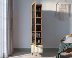 Буфет "Berber" одностворчатый с ящиком принт 45 арт BB48/Print_45 на заказ