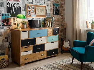 Комод «Акварель (Aquarelle)» 14 ящиков арт RE-13ETG/4