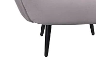Мягкое кресло Benee Grey на черных ножках в интернет-магазине