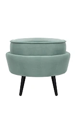 Пуф Pearl Adorn Green на черных ножках в интернет-магазине