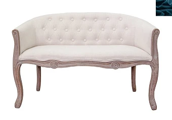 красивый Двухместный диван Kandy Double Beige цвет синий в интернет-магазине