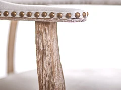 фото Мягкий стул с подлокотниками Tanner White Leather