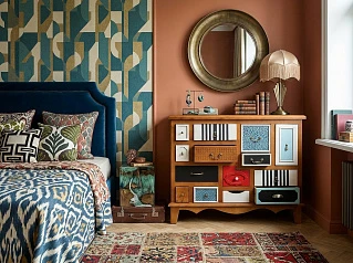 заказать Комод "Гуашь (Gouache)"  темный арт M10594ETG/1