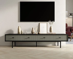 Комод с четырьмя ящиками под TV "Emerson" арт EM06/gray/L на заказ