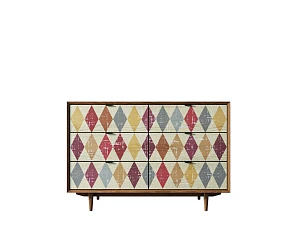 заказать Комод "Bruni print" с шестью ящиками арт BR05P