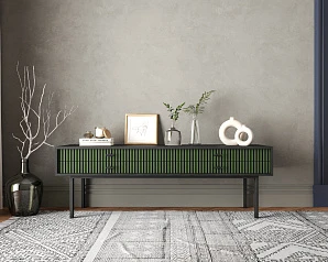 Консоль с двумя ящиками "Emerson" арт EM23/green/L в интернет-магазине