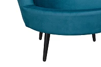 Кресло ракушка Pearl Marine на черных ножках