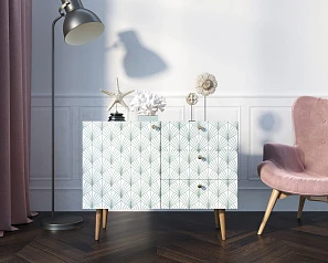 Комод "Berber" три ящика и дверка 38 принт арт BB34/Print_38 в интернет-магазине