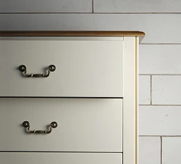 стильный Бежевый комод "Olivia" высокий на 5 ящиков арт GA3005C на заказ