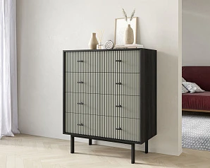 Комод на восемь ящиков "Emerson" арт EM20/gray/L на заказ