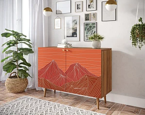 стильные Комод с принтом 49 "Berber" две дверки арт BB04/Print_49