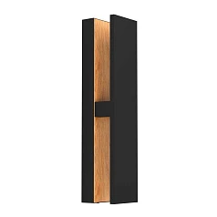 красивые 900291 Уличный настенный светильник COSTORIO, LED 12W, 1300lm, IP44, L370, B80, H110, алюминий, черный, коричневый