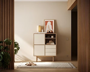 заказать стильные Комод с дверками "Alice" арт ALC09