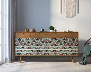красивые Комод "Berber" четыре дверки и четыре ящика 26 принт арт BB25/Print_26