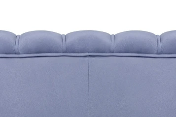 купить Диван ракушка для гостиниц Pearl Triple Blue на черных ножках