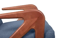 Кресло в современном стиле синее Arrow BR