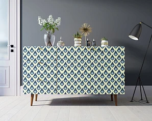 Комод "Berber" с двумя дверками и ящиками принт 13 арт BB17/Print_13