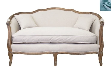 купить красивый Диван ампир Darcy 2 цвет голубой