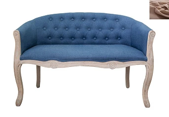 купить красивый Дизайнерский двухместный диван Kandy Double Blue цвет коричневый