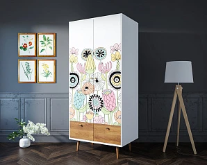купить Шкаф двухстворчатый "Berber" принт 3 арт BB16/Print_03 в интернет-магазине