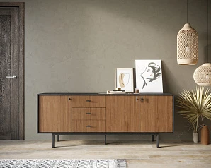 купить Комод с тремя дверками и тремя ящиками "Emerson" арт EM07 в интернет-магазине