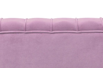 Дизайнерский двухместный диван Pearl Double Pink на черных ножках