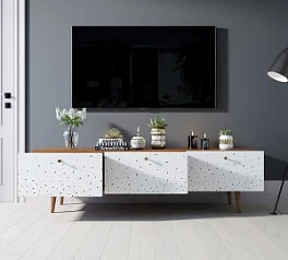 купить красивые Комод "Berber" с ящиками низкий под TV принт 15 арт BB19/Print_15