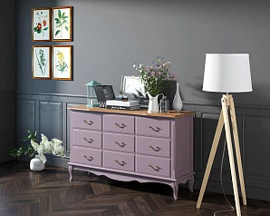 фото Комод Leontina Lavanda на девять ящиков арт ST9379L