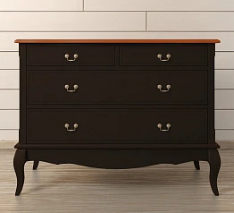 фото Комод «Leontina Black» на 4 ящика арт ST9315BLK