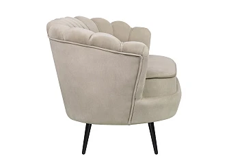 купить Дизайнерский диван Pearl Double Taupe на черных ножках