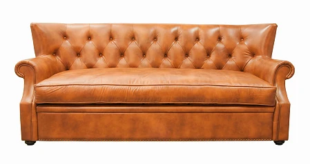 купить красивый Кожаный диван лофт Tesco коричневый в интернет-магазине