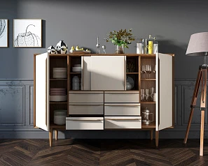 купить стильные Большой комод "Bruni white" арт BR09WH