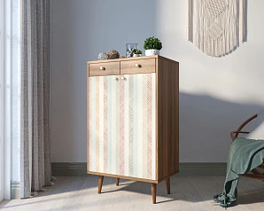 фото Комод "Berber" два ящика и дверки 45 принт арт BB46/Print_45