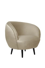 заказать стильное Мягкое кресло Small Benee Taupe на черных ножках