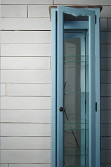 фото Шкаф "Leontina Blue" для посуды узкий/высокий арт ST9319RB